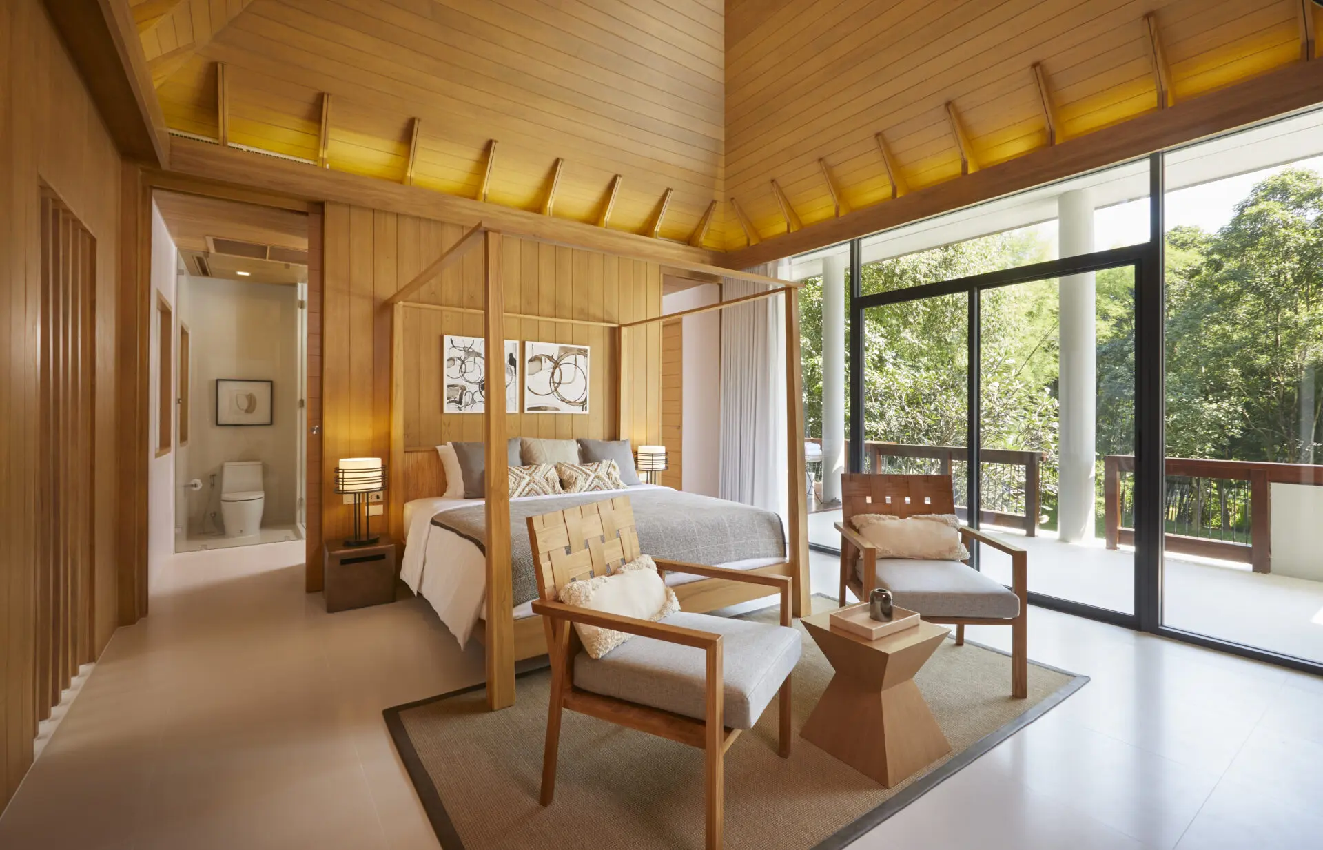 Second bedroom with warm tones and modern furnishings designed for comfort and privacy.