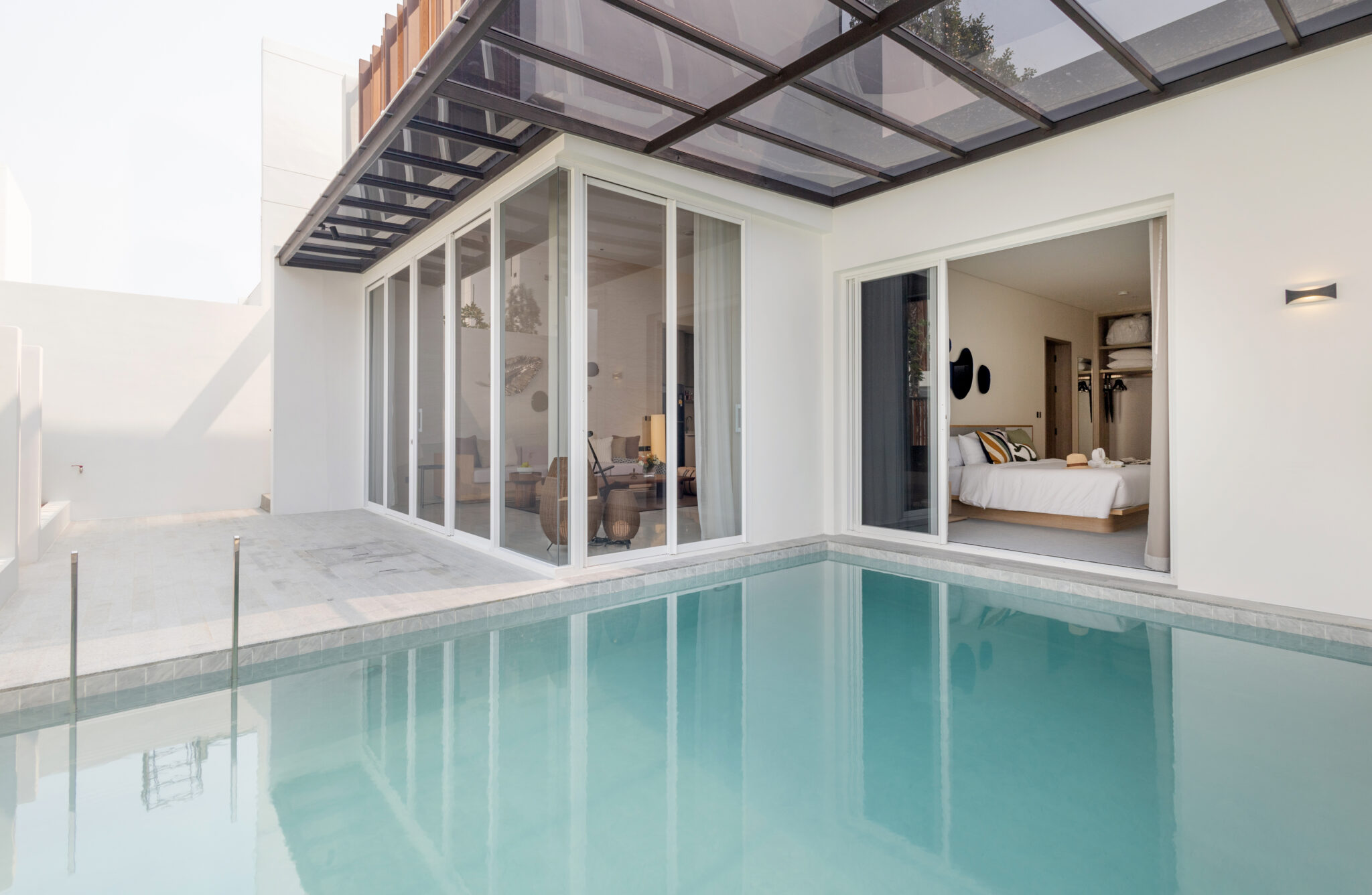 Hua Hin Cha Am modern resort featuring two-bedroom villa with private pool terrace