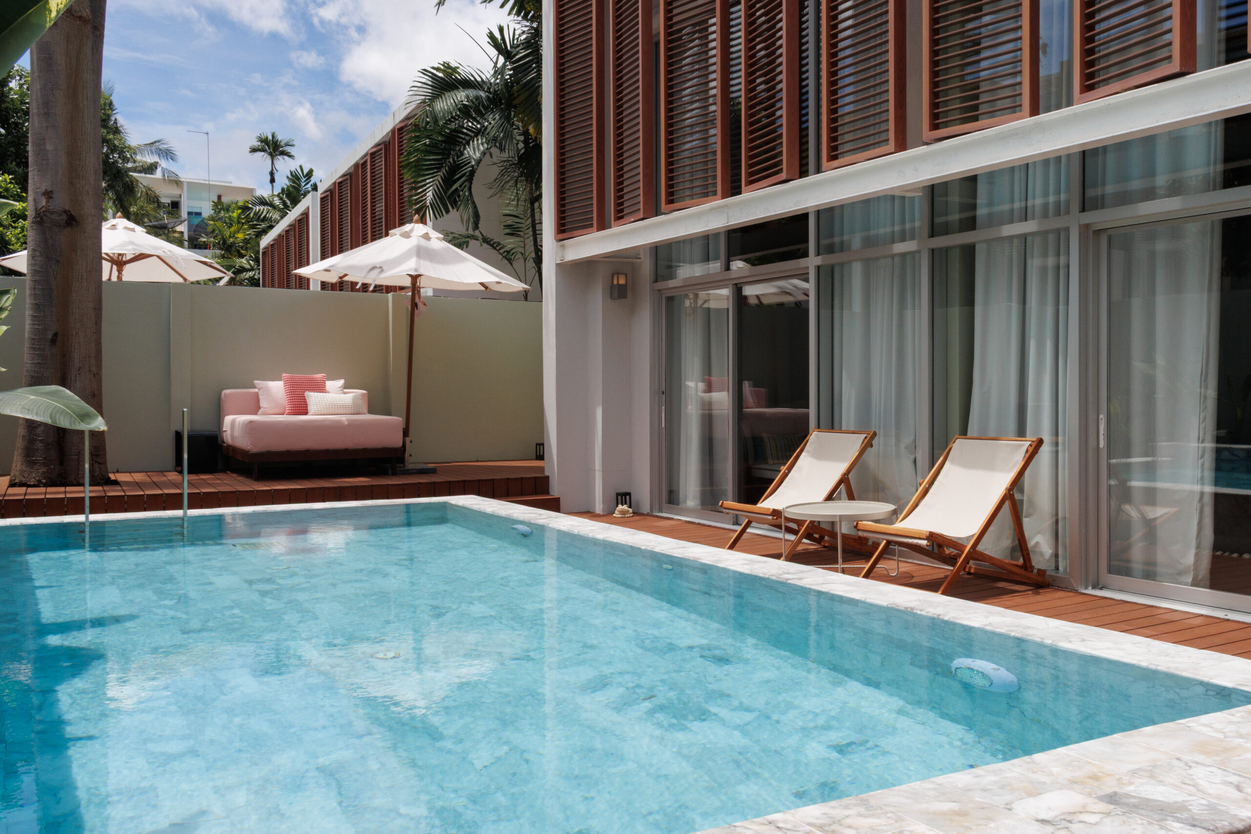 Spacious Hua Hin Cha Am resort villa featuring two bedrooms and private pool access