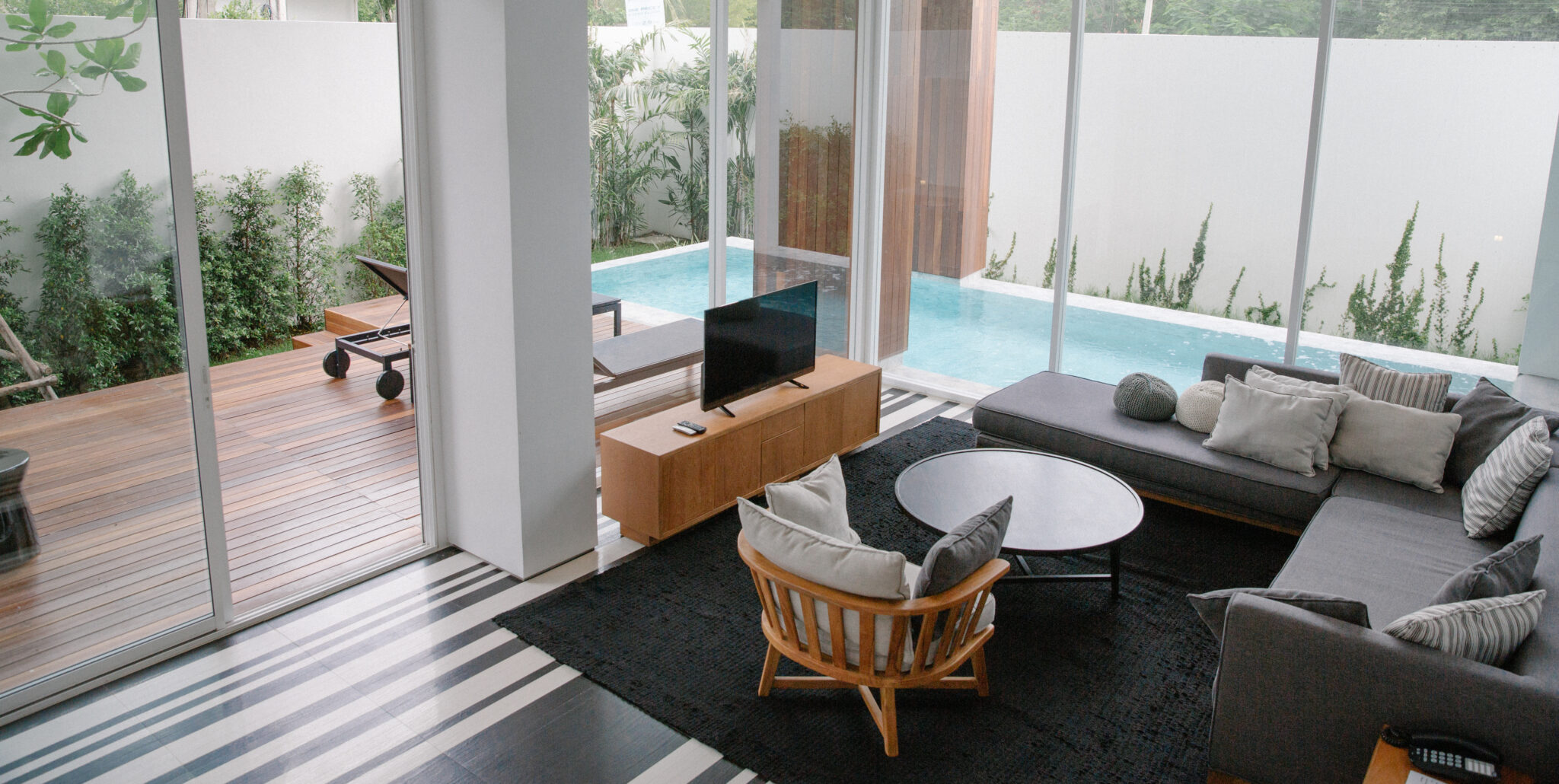 Contemporary Hua Hin Cha Am resort villa featuring three bedrooms and luxury pool
