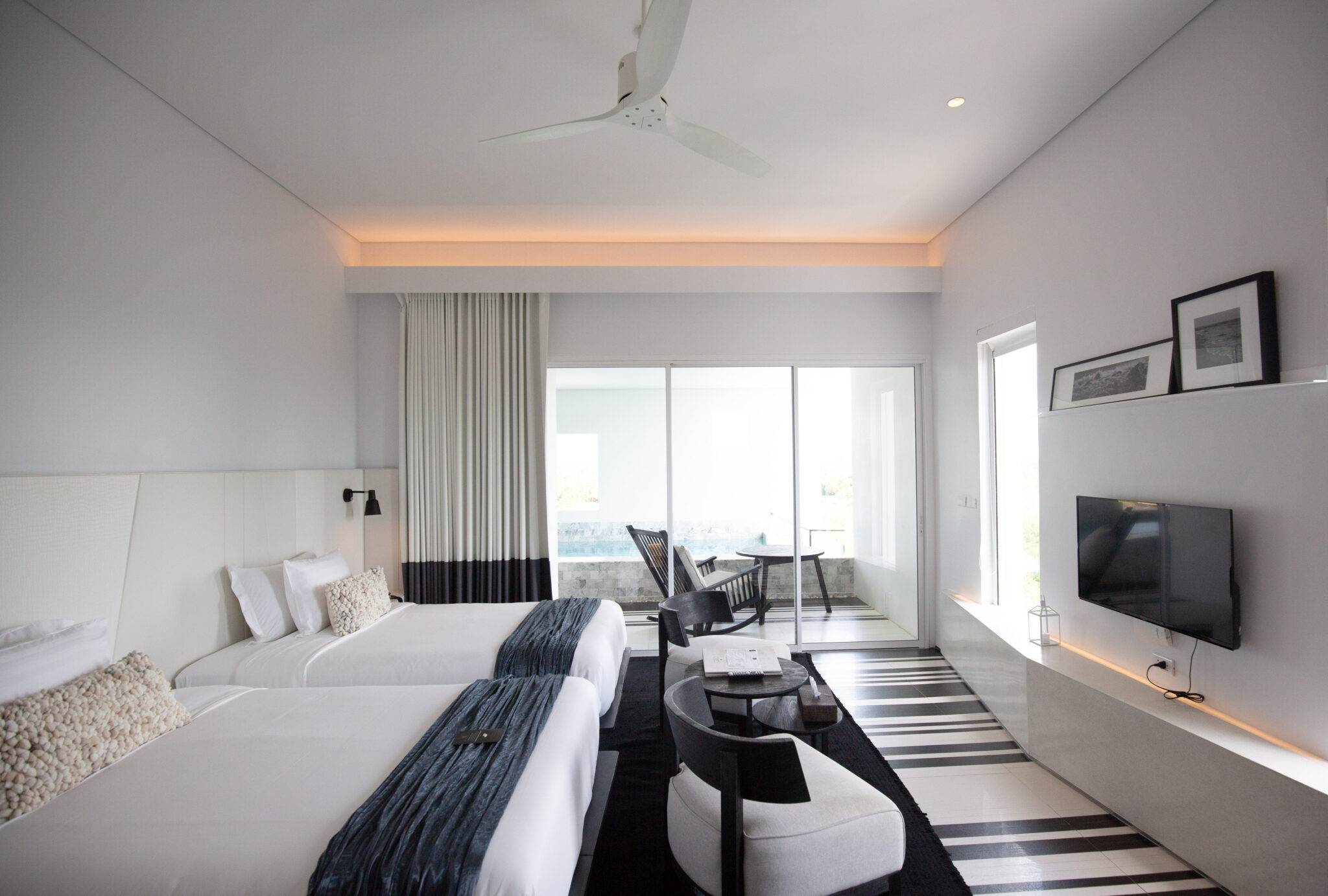 Modern Hua Hin Cha Am luxury resort featuring private pool villas with slider