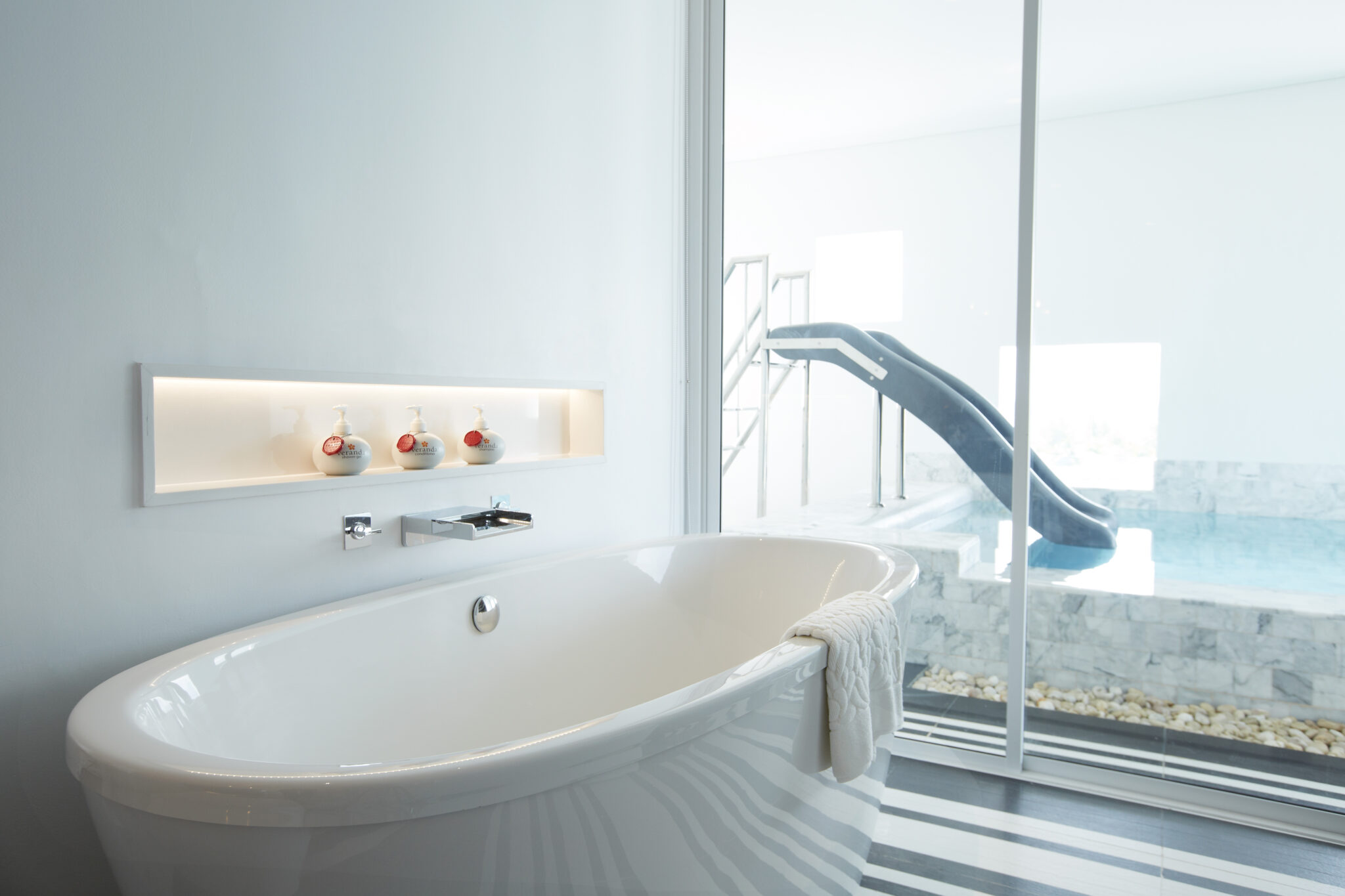 Elegant 5 star Hua Hin Cha Am resort offering pool villas with water slide