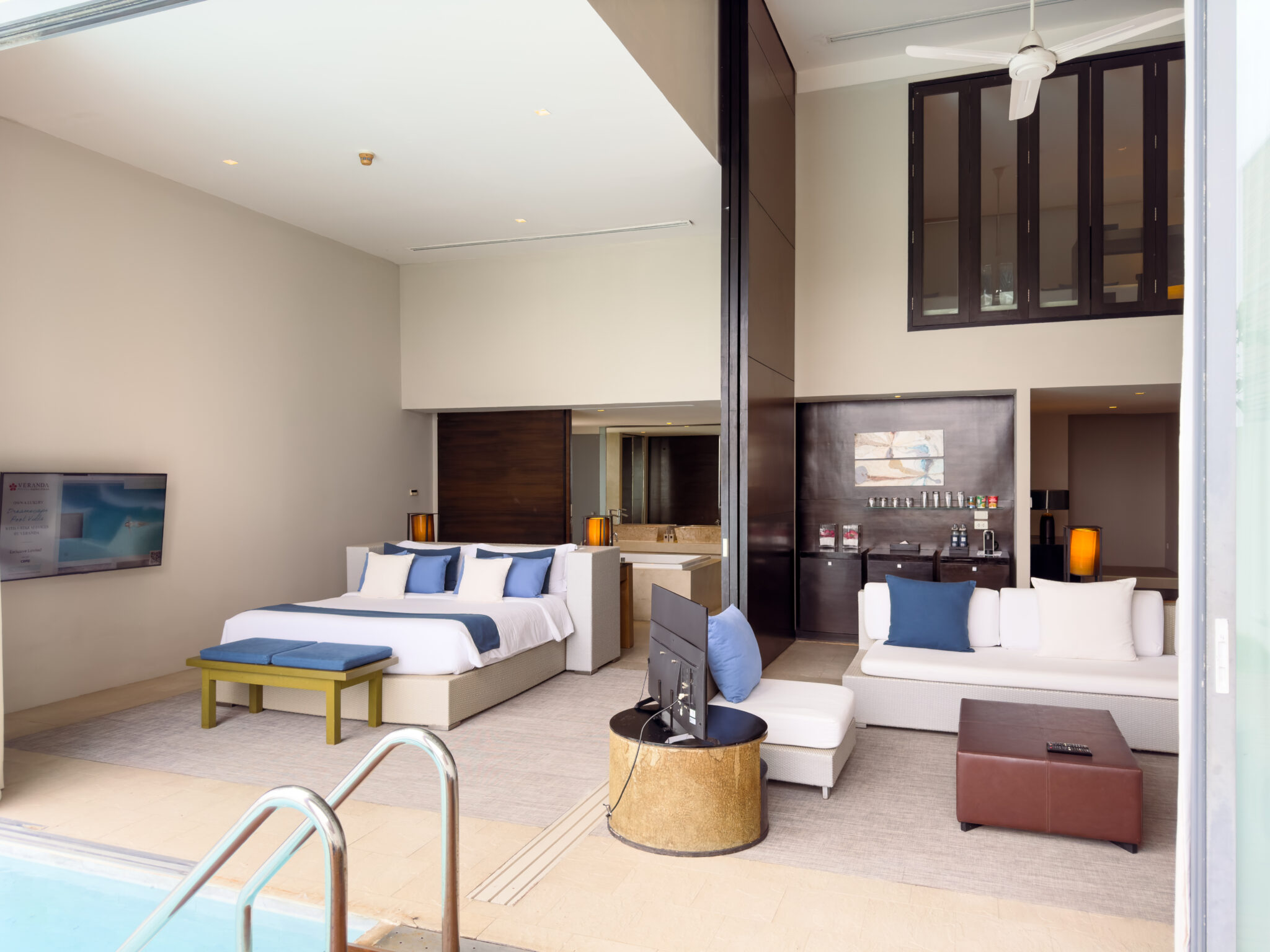 Hua Hin Cha Am beachfront resort offering 2 bedroom sky pool villa for families