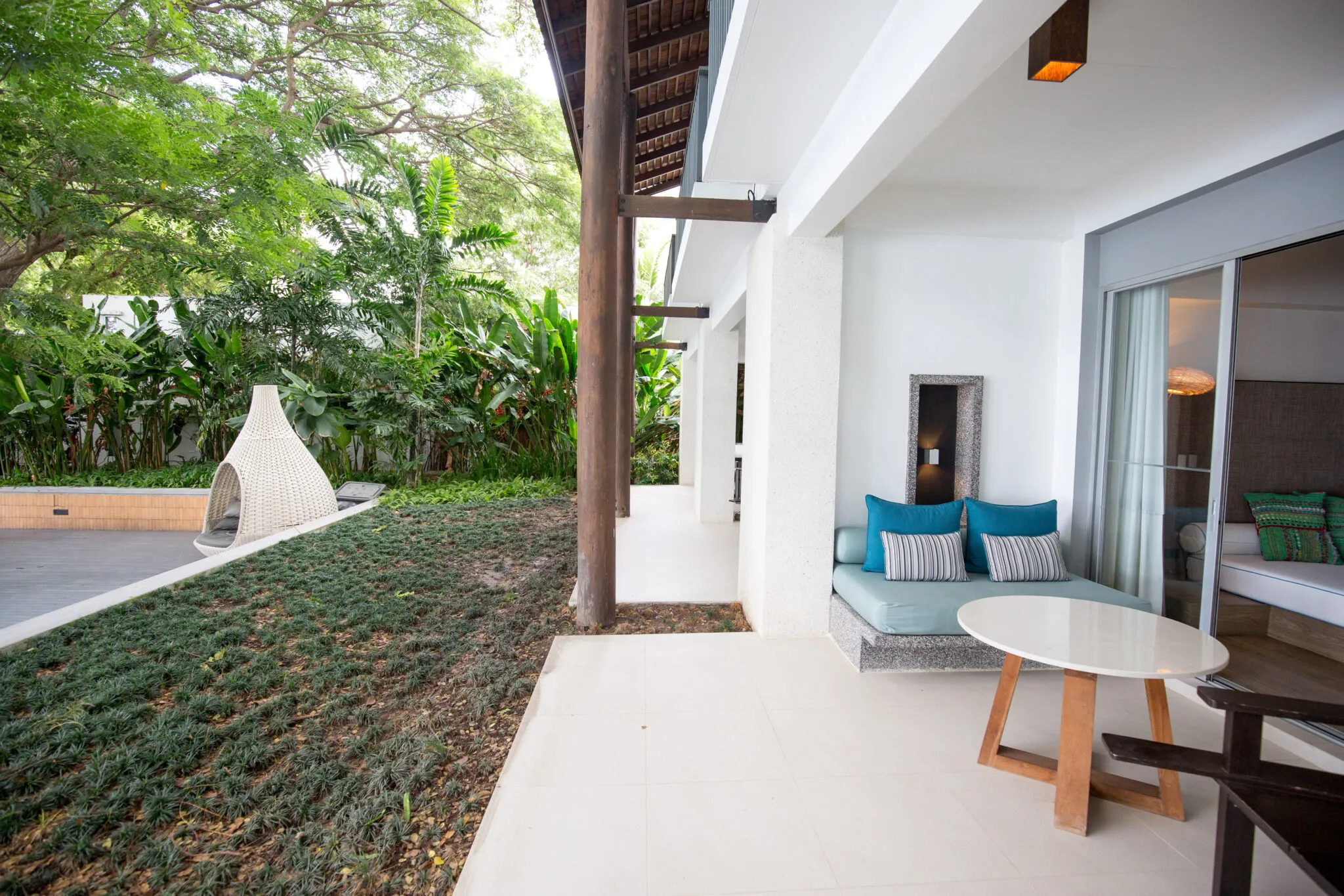 Spacious Hua Hin Cha Am hotel suite with panoramic ocean view