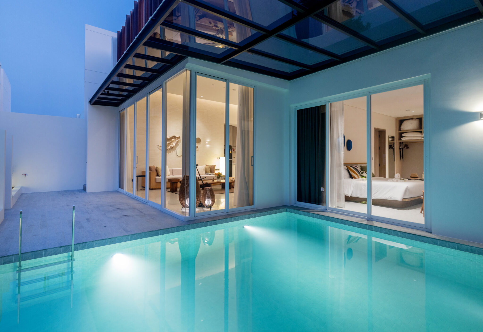 Luxury 2 bedroom pool villa Hua Hin Cha Am offering tropical garden view